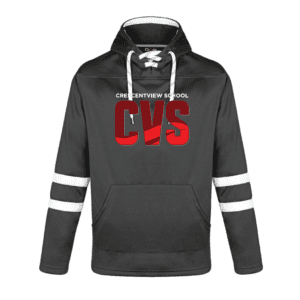 CVS - 0617 Dangle Fleece Hockey Pull Over Hoodie - Black-White