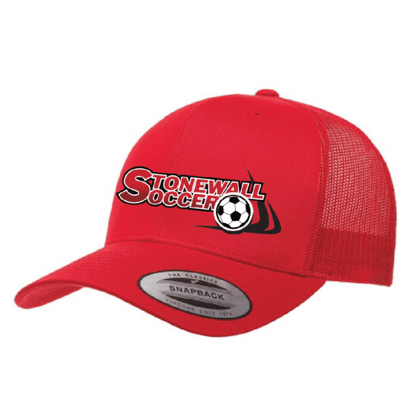 6606 Yupoong Adult Retro Trucker Cap - Red