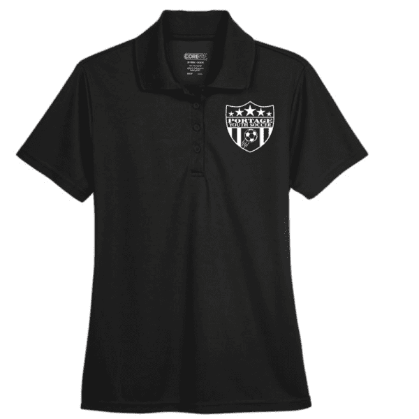 78181 Core365 Ladies' Origin Performance Pique Polo - Black