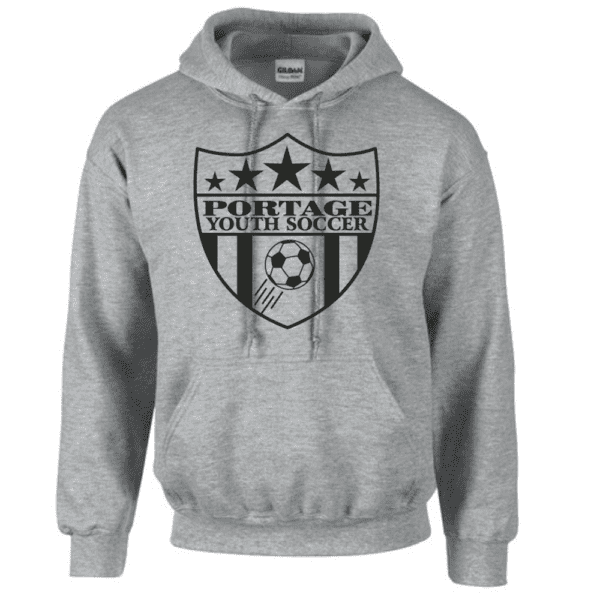 G185 Gildan Heavy Blend 8 oz., 50/50 Hooded Sweatshirt - Sport Grey