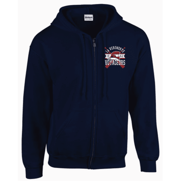 G186 Gildan Heavy Blend 8 oz., 50/50 Full-Zip Hooded Sweatshirt - Navy